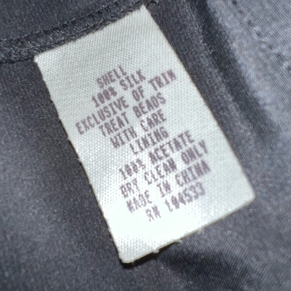 Nanette Lepore Silk Beaded Art Deco Top - Picture 9 of 10